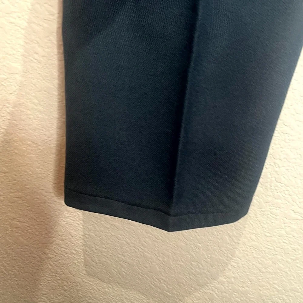 Vintage 90s Levi's Men's Dress Slacks 40x30 Navy Blue Polyester Pants Made n USA